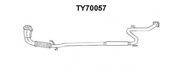 VENEPORTE TY70057 Передглушувач вихлопних газів