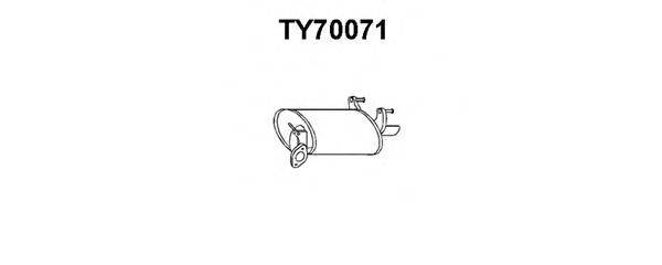 VENEPORTE TY70071 Глушник вихлопних газів кінцевий