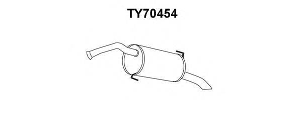 VENEPORTE TY70454 Глушник вихлопних газів кінцевий