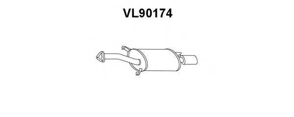 VENEPORTE VL90174 Глушник вихлопних газів кінцевий