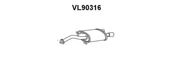 VENEPORTE VL90316 Глушник вихлопних газів кінцевий