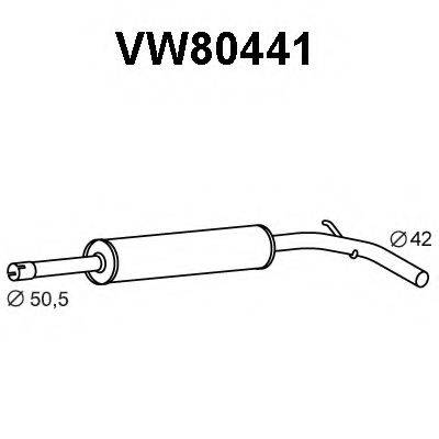 VENEPORTE VW80441 Передглушувач вихлопних газів
