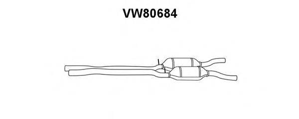 VENEPORTE VW80684 Передглушувач вихлопних газів