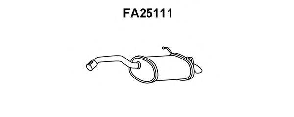 VENEPORTE FA25111 Глушник вихлопних газів кінцевий