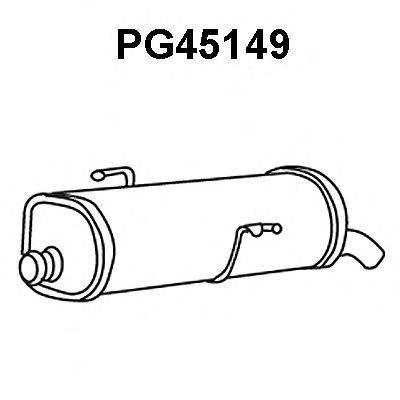 VENEPORTE PG45149 Глушник вихлопних газів кінцевий