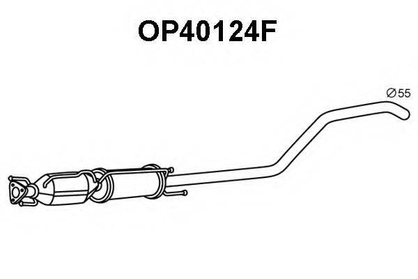 VENEPORTE OP40124F Саджовий/частковий фільтр, система вихлопу ОГ