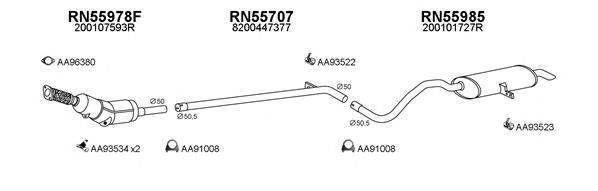 VENEPORTE 550562 Система випуску ОГ