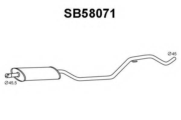 VENEPORTE SB58071 Передглушувач вихлопних газів