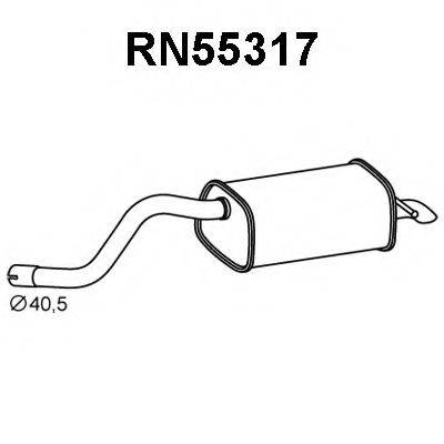 VENEPORTE RN55317 Глушник вихлопних газів кінцевий