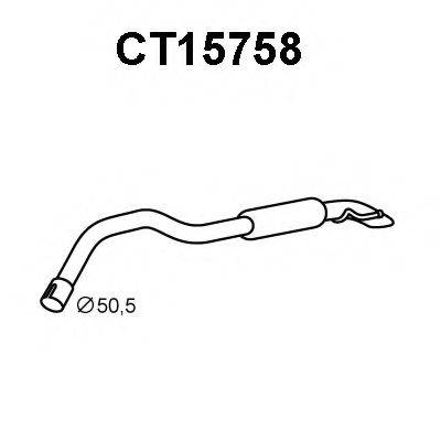 VENEPORTE CT15758 Глушник вихлопних газів кінцевий