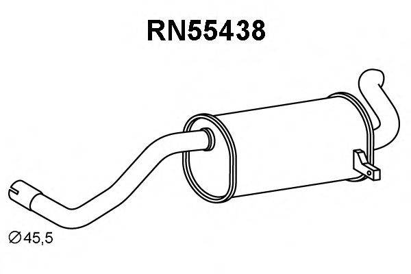 VENEPORTE RN55438 Глушник вихлопних газів кінцевий