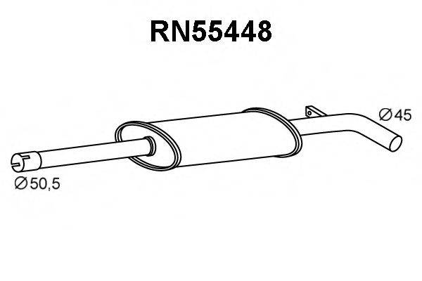 VENEPORTE RN55448 Передглушувач вихлопних газів