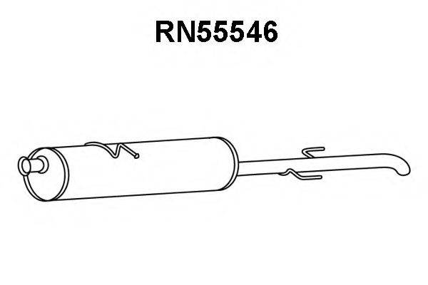 VENEPORTE RN55546 Глушник вихлопних газів кінцевий