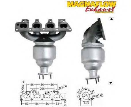 MAGNAFLOW 75808 Каталізатор