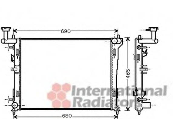 VAN WEZEL 82002180 Радіатор, охолодження двигуна