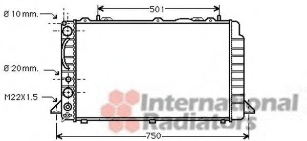 VAN WEZEL 03002089 Радіатор, охолодження двигуна