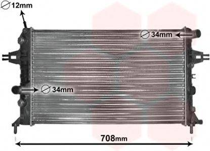 VAN WEZEL 37002254 Радіатор, охолодження двигуна