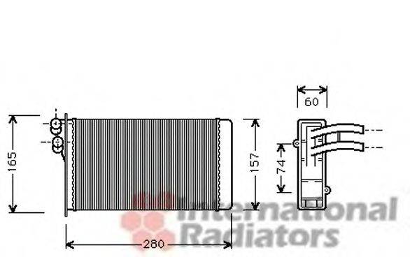 VAN WEZEL 03006141 Теплообмінник, опалення салону