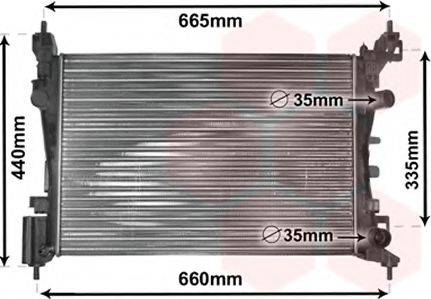 VAN WEZEL 37002408 Радіатор, охолодження двигуна