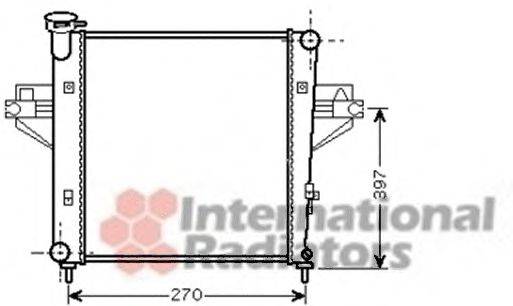 VAN WEZEL 21002042 Радіатор, охолодження двигуна