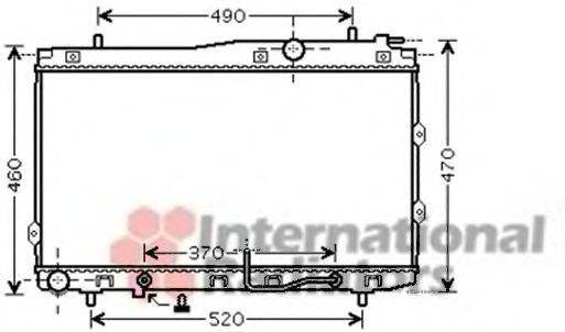 VAN WEZEL 83002090 Радіатор, охолодження двигуна