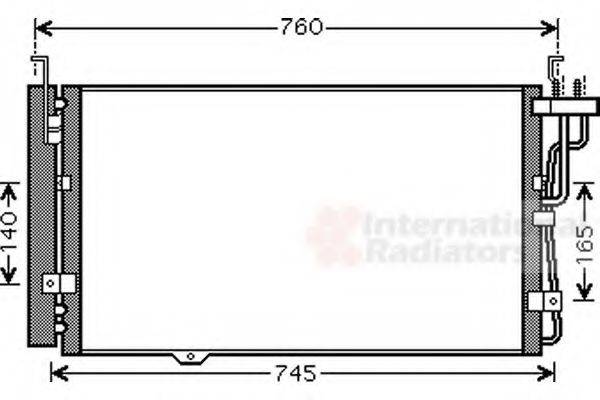 VAN WEZEL 83005104 Конденсатор, кондиціонер