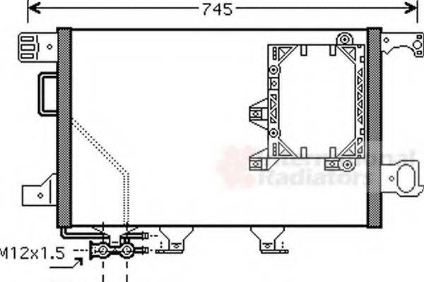 VAN WEZEL 30005391 Конденсатор, кондиціонер