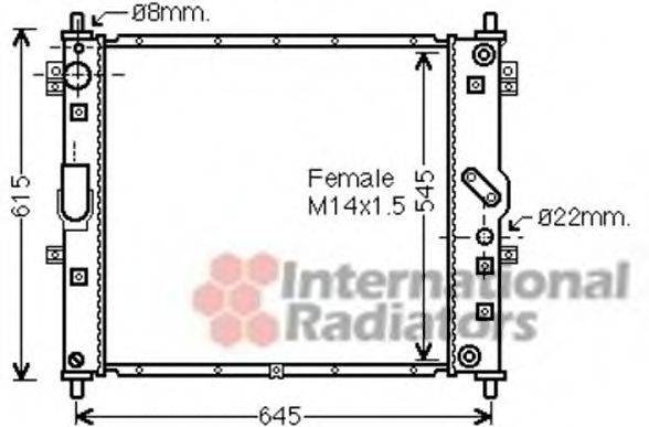 VAN WEZEL 81002089 Радіатор, охолодження двигуна