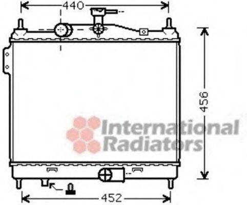 VAN WEZEL 82002206 Радіатор, охолодження двигуна