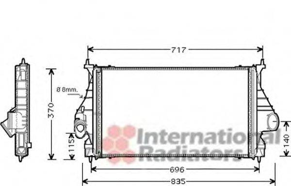 VAN WEZEL 40004273 Інтеркулер