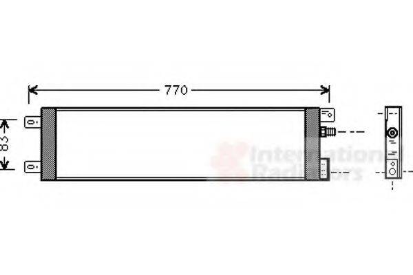 VAN WEZEL 07005025 Конденсатор, кондиціонер