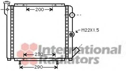 VAN WEZEL 43002377 Радіатор, охолодження двигуна