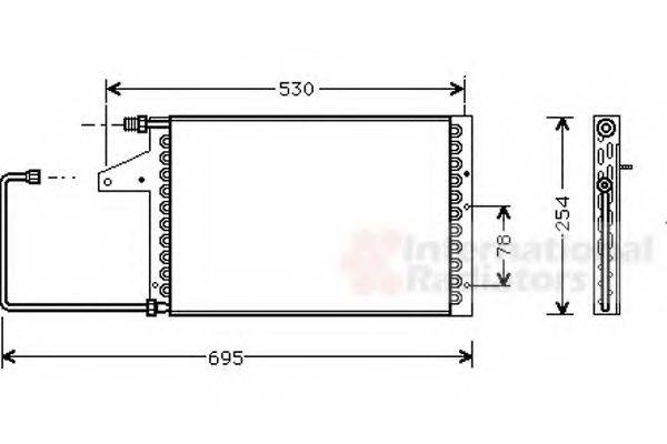 VAN WEZEL 09005098 Конденсатор, кондиціонер