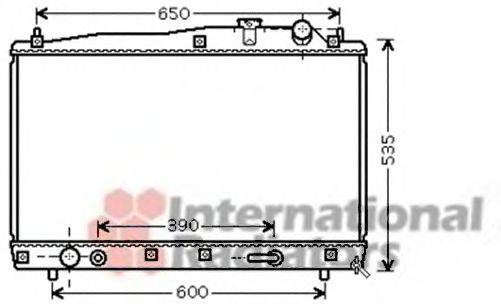 VAN WEZEL 53002428 Радіатор, охолодження двигуна