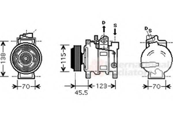 VAN WEZEL 0300K281 Компресор, кондиціонер