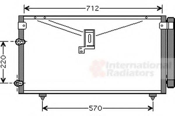 VAN WEZEL 53005383 Конденсатор, кондиціонер