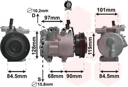 VAN WEZEL 8300K261 Компресор, кондиціонер