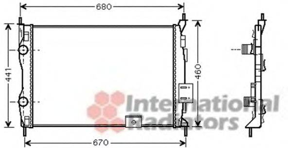 VAN WEZEL 13002278 Радіатор, охолодження двигуна