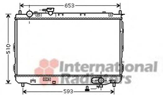 VAN WEZEL 83002084 Радіатор, охолодження двигуна