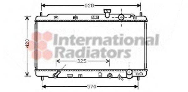 VAN WEZEL 25002174 Радіатор, охолодження двигуна