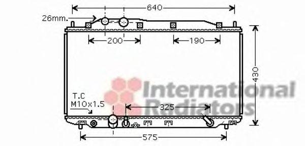 VAN WEZEL 25002192 Радіатор, охолодження двигуна