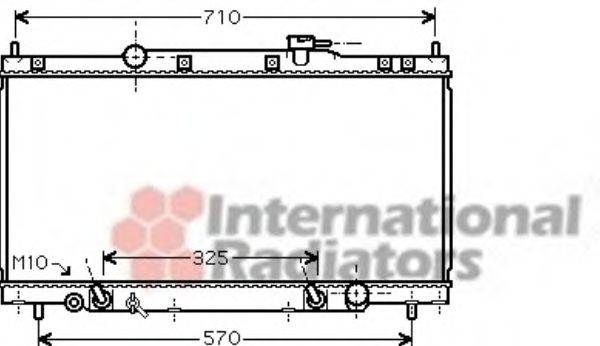 VAN WEZEL 25002212 Радіатор, охолодження двигуна