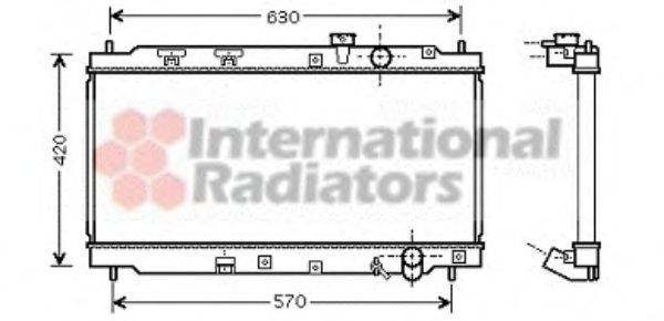 VAN WEZEL 25002180 Радіатор, охолодження двигуна