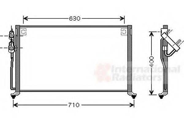 VAN WEZEL 83005060 Конденсатор, кондиціонер