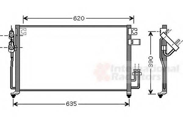 VAN WEZEL 83005061 Конденсатор, кондиціонер