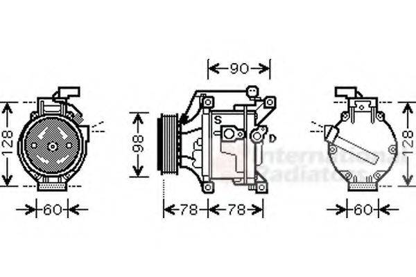 VAN WEZEL 5300K443 Компресор, кондиціонер