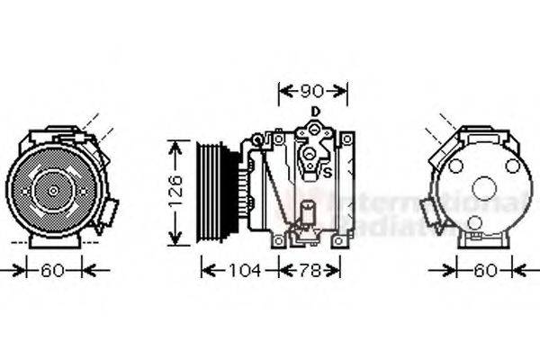 VAN WEZEL 5300K449 Компресор, кондиціонер