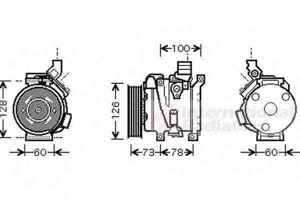 VAN WEZEL 5300K451 Компресор, кондиціонер