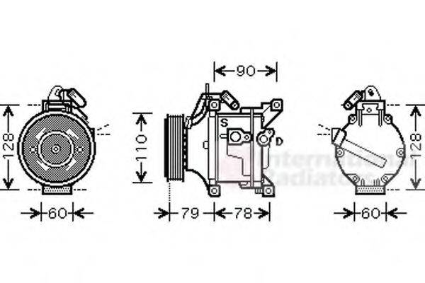 VAN WEZEL 5300K469 Компресор, кондиціонер