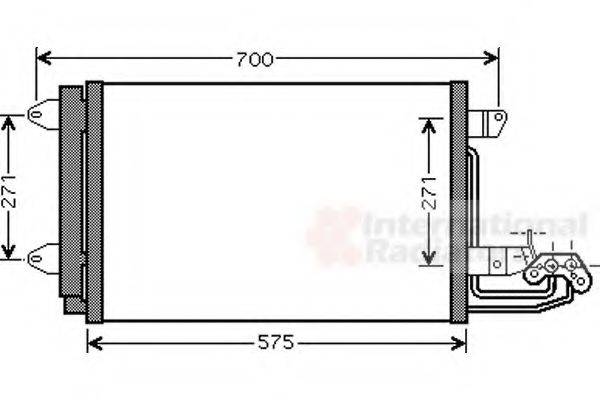 VAN WEZEL 58005269 Конденсатор, кондиціонер